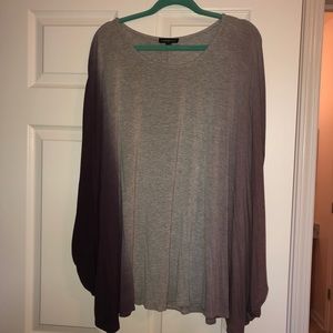 Lane Bryant Purple to Grey Gradient Shirt 22/24